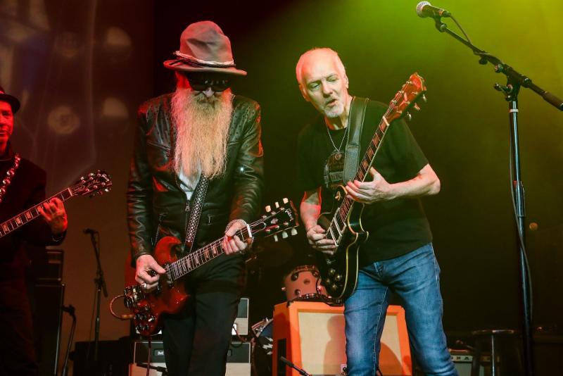 Billy Gibbons (ZZ Top) and Peter Frampton perform at Gibson Namm Jam 2019.