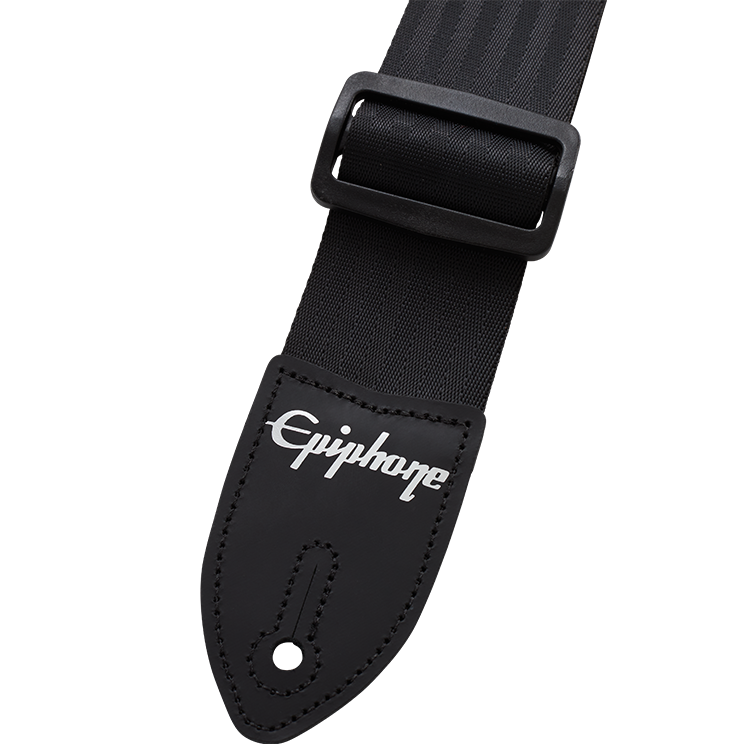 Epiphone Premium Leather Guitar Strap, Brown - Epiphone
