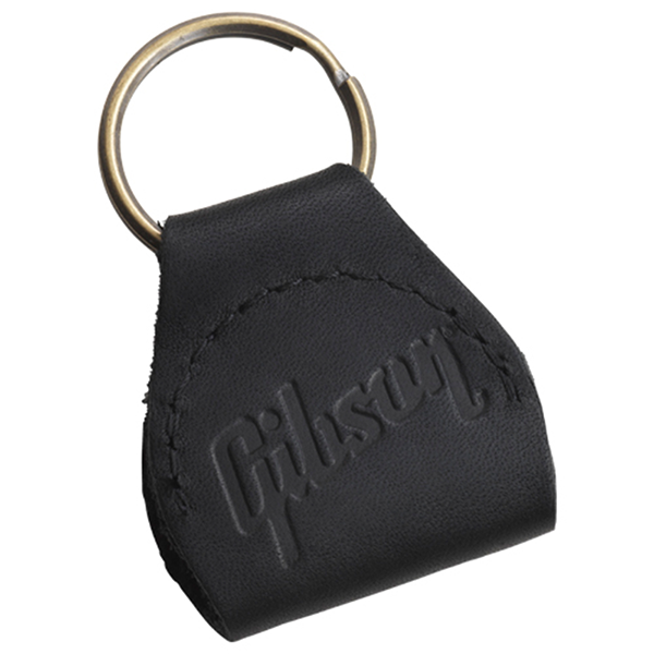 Gibson Premium Leather Pickholder Keychain AKYC-BLK 