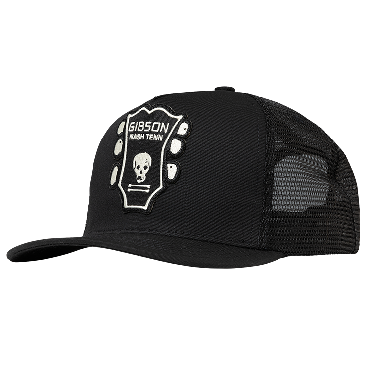 Imogene + Willie x Gibson "Headstock" Trucker Hat (Black)