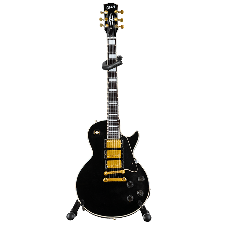 AXE HEAVEN® Les Paul Custom Ebony 1:4 Scale Mini Guitar Model | Gibson