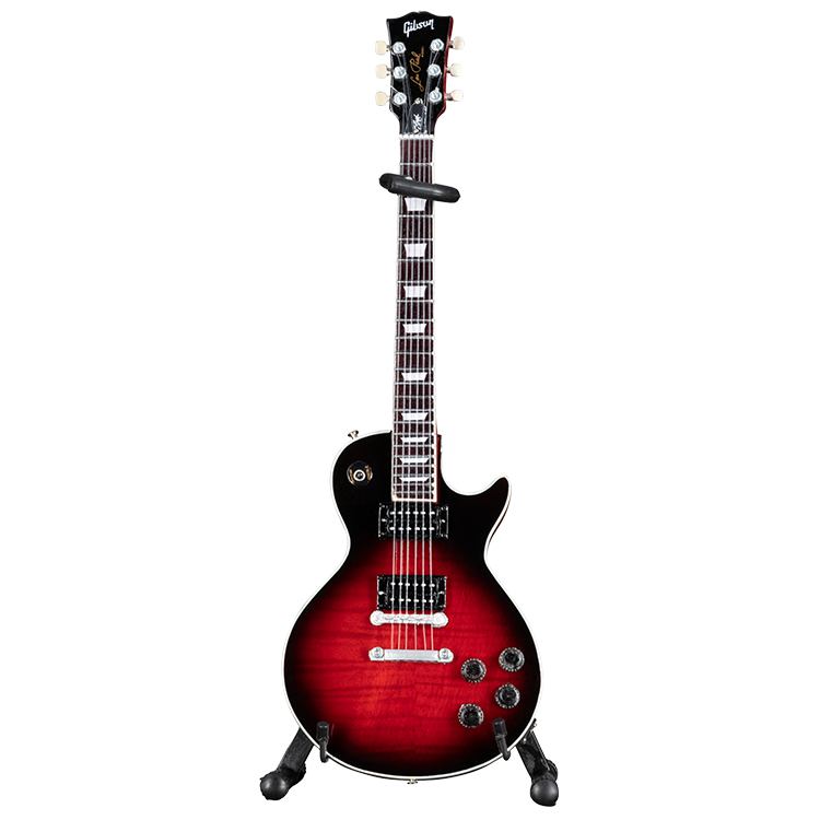 Gibson Les Paul Standard Slash Vermillion Burst 1:4 Scale Mini Guitar Model