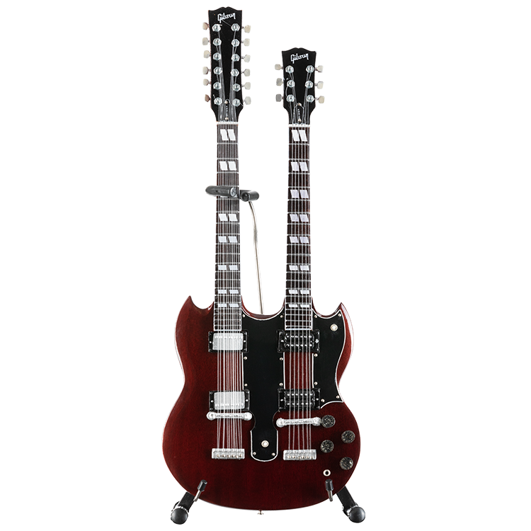 AXE HEAVEN® SG EDS-1275 Doubleneck Cherry 1:4 Scale Mini Guitar Model |  Gibson