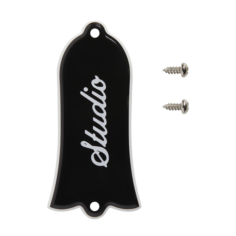 FLEOR 3Ply Black Pickguard Back Plate Screws Set & Switch Ring & Truss Rod Cover Plate & Silver Bracket Fit Gibson Les Paul Pickguard Replacement 