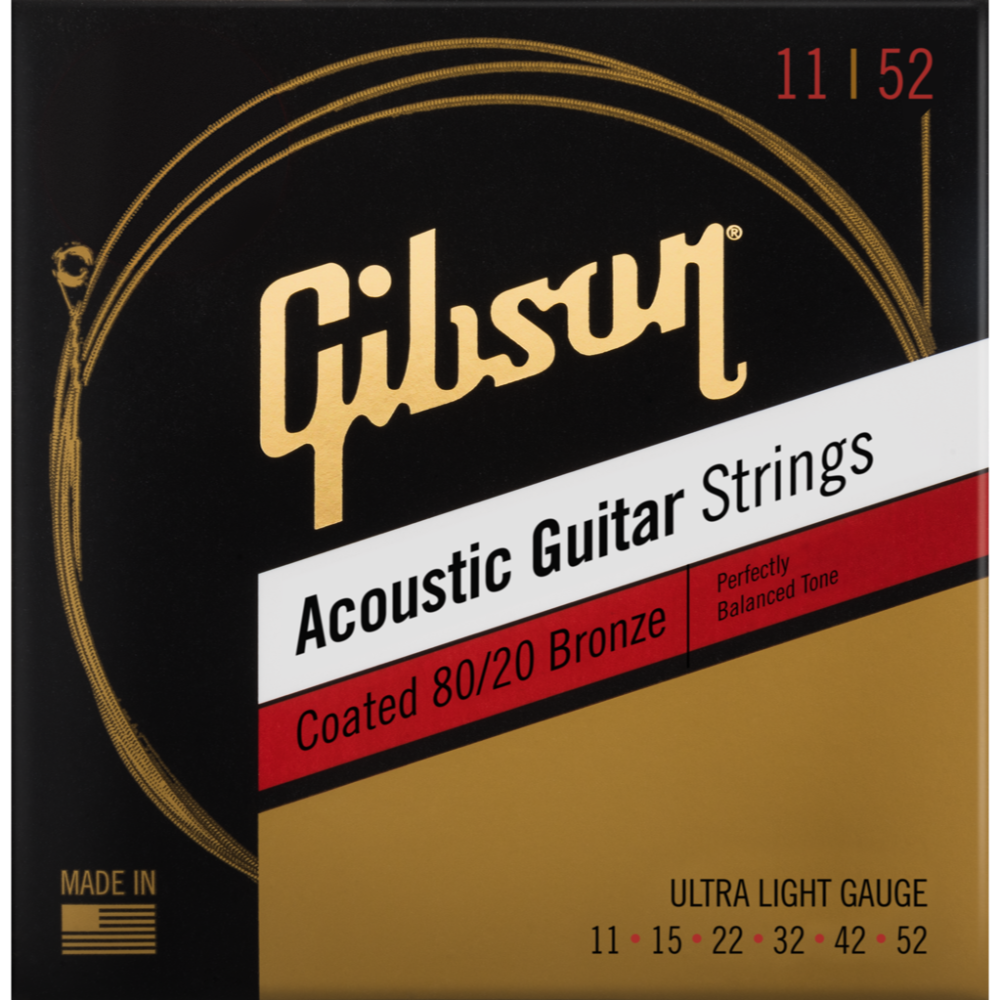 Coated 80/20 Bronze Acoustic Guitar Strings